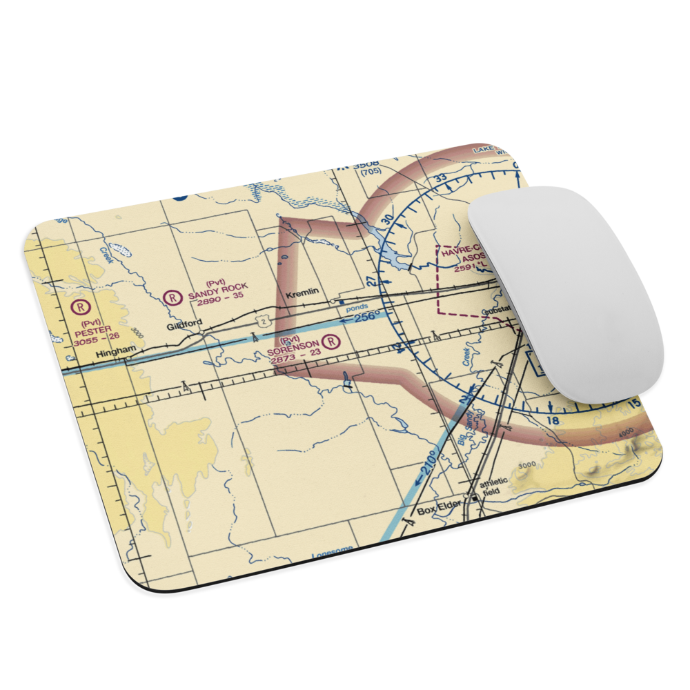 Sorenson Airport (13MT) VFR Sectional Mouse Pad 