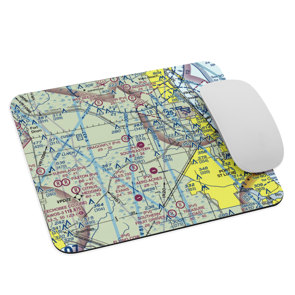 Southeastern Airport (FD30) VFR Sectional Mouse Pad 