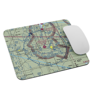 Spencer Municipal Airport (SPW) VFR Sectional Mouse Pad