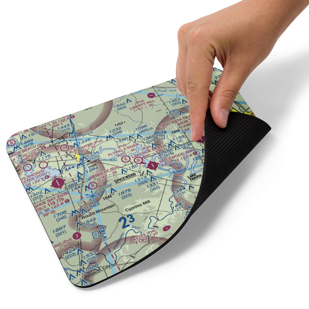 Spicewood Airport (88R) VFR Sectional Mouse Pad 