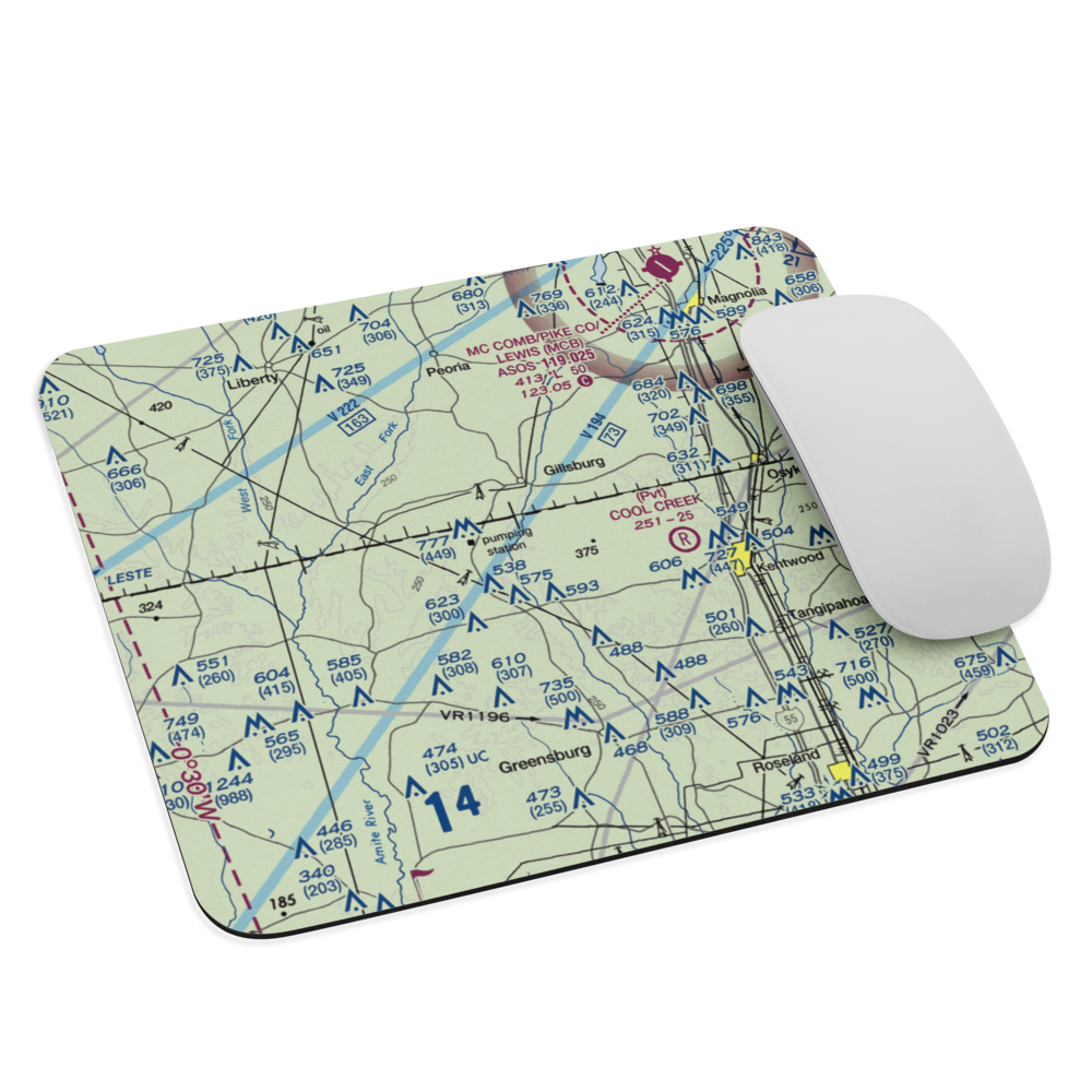 Spring Airport (86LA) VFR Sectional Mouse Pad 