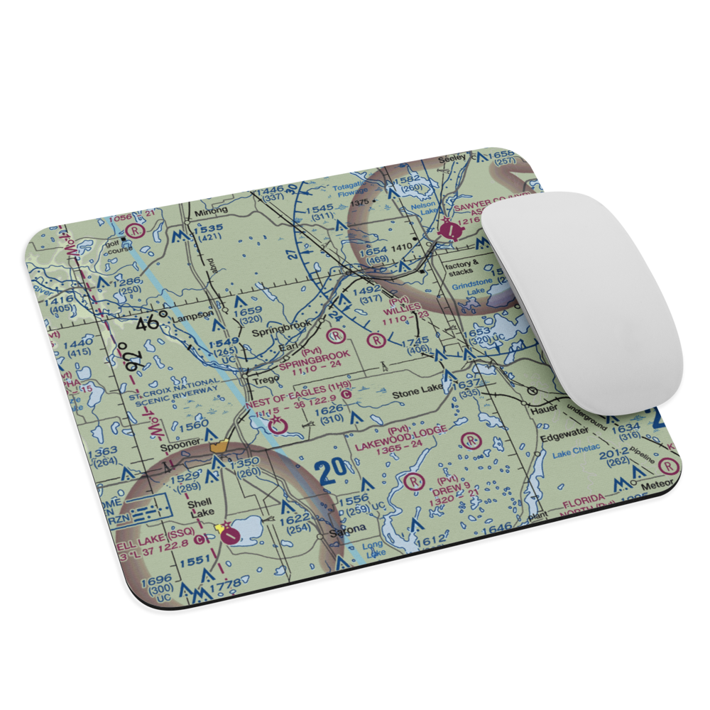 Springbrook Airport (5WI1) VFR Sectional Mouse Pad 