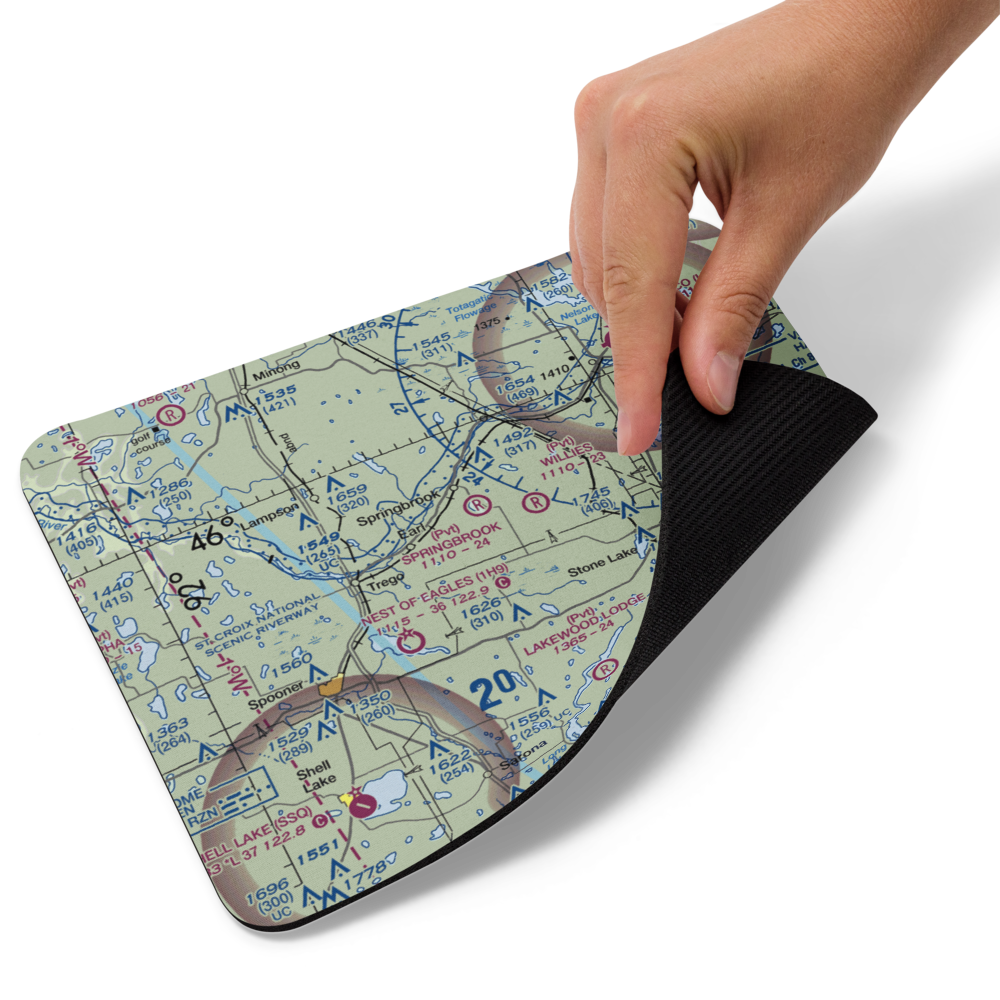 Springbrook Airport (5WI1) VFR Sectional Mouse Pad 