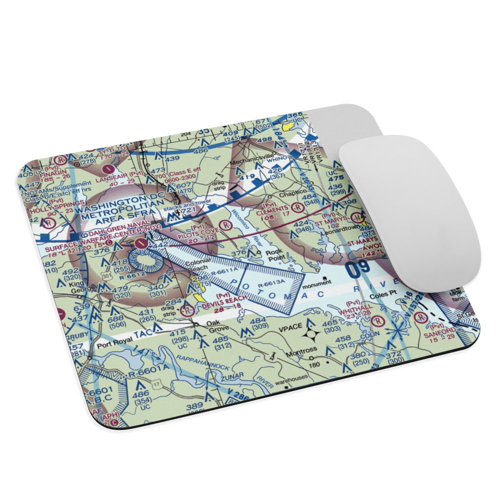 Squier Landing Airport (0MD2) VFR Sectional Mouse Pad 