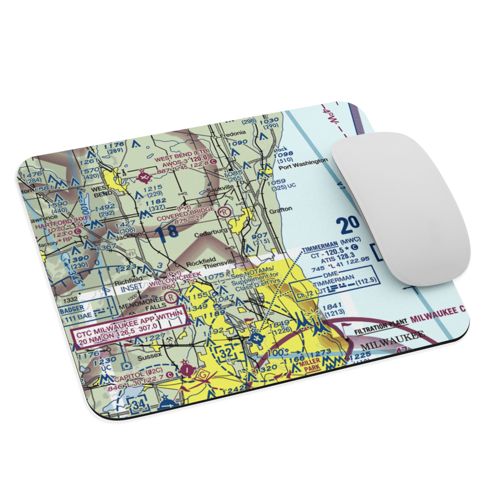 Sss Aerodrome (WI62) VFR Sectional Mouse Pad 