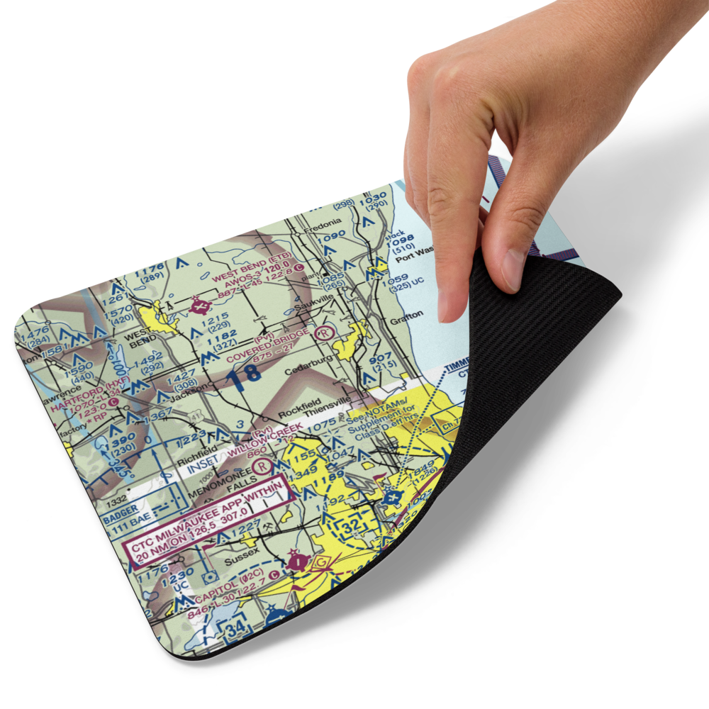 Sss Aerodrome (WI62) VFR Sectional Mouse Pad 