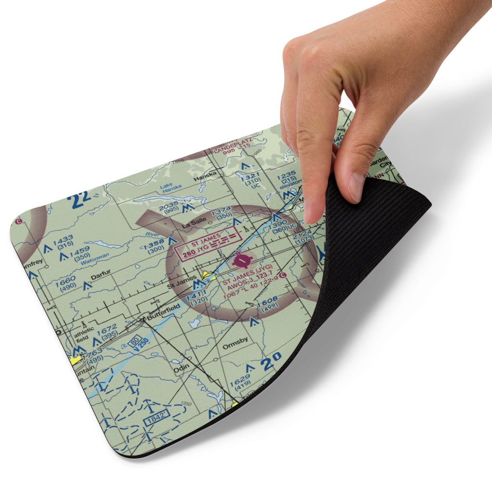 St James Municipal Airport (JYG) VFR Sectional Mouse Pad 