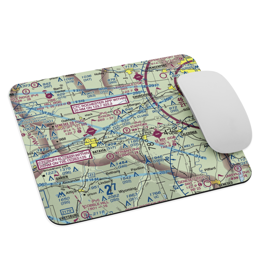 Stafford Airport (20NY) VFR Sectional Mouse Pad 