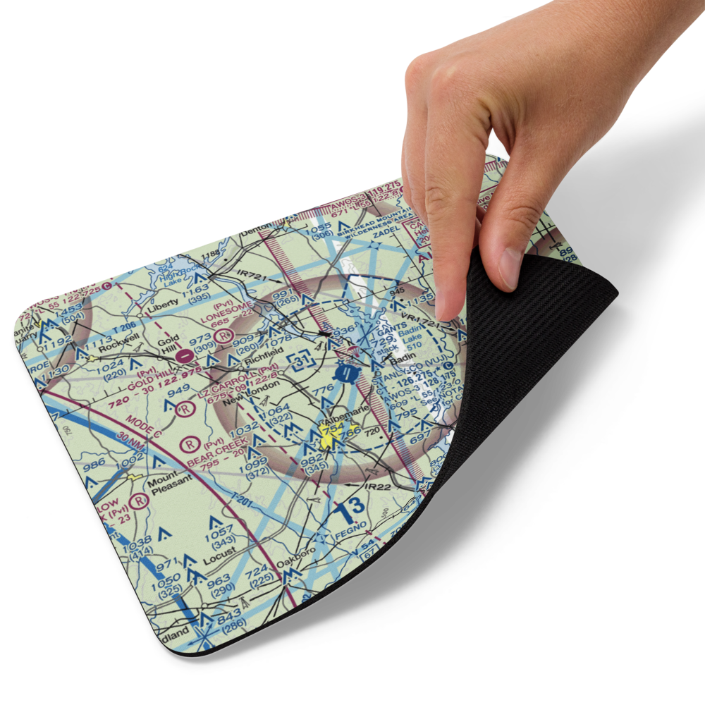 Stanly County Airport (VUJ) VFR Sectional Mouse Pad 