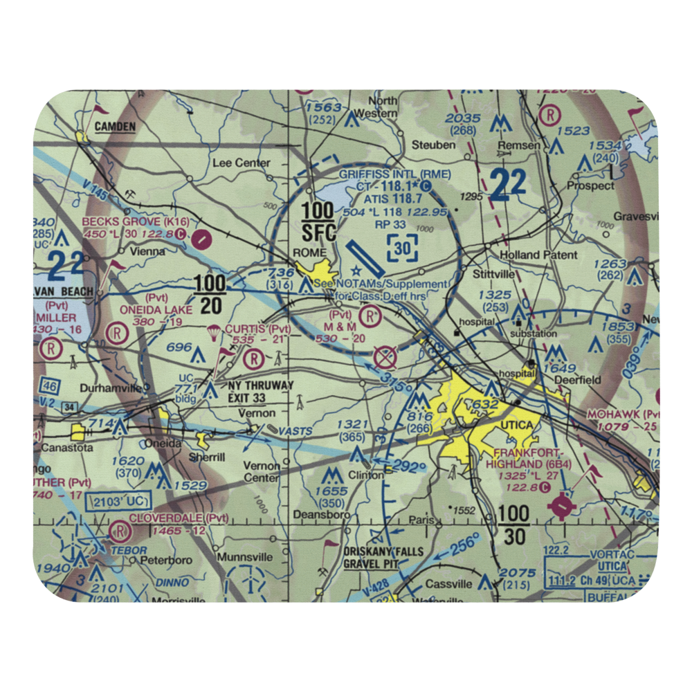 Stanwix Heights Airport (5NY4) VFR Sectional Mouse Pad 