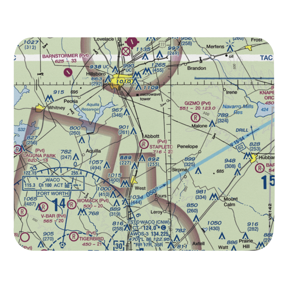 Stapleton Field (TX03) VFR Sectional Mouse Pad 