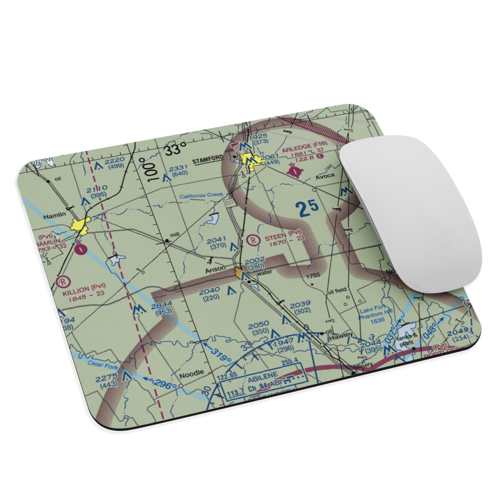 Steen Airport (TX20) VFR Sectional Mouse Pad 