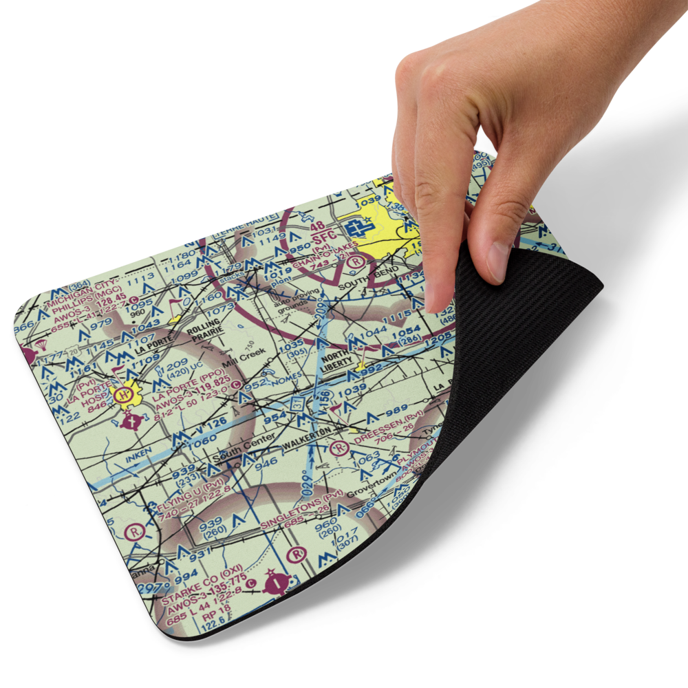 Stewarts Green Acres Airport (IN38) VFR Sectional Mouse Pad 