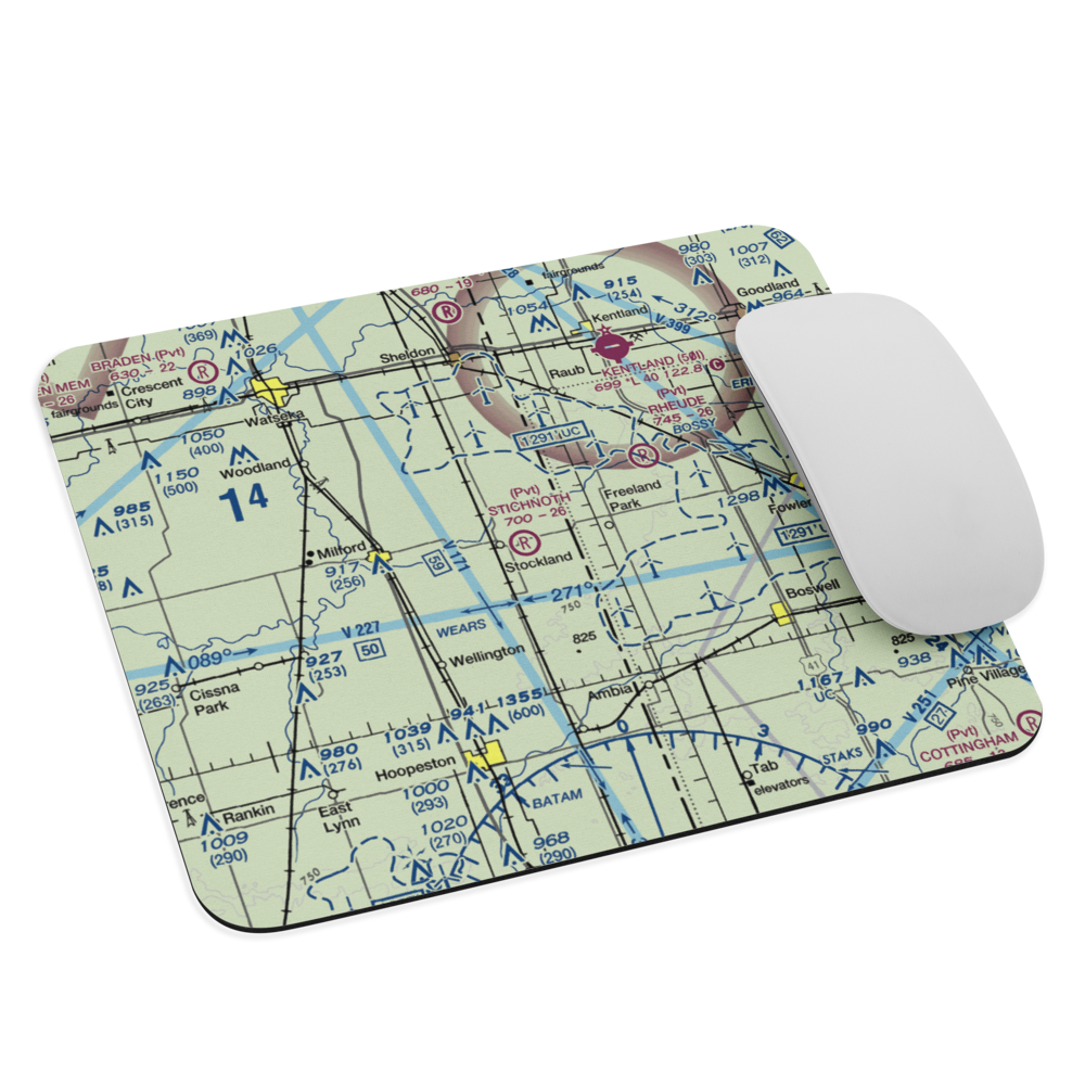 Stichnoth RLA Airport (68IL) VFR Sectional Mouse Pad 
