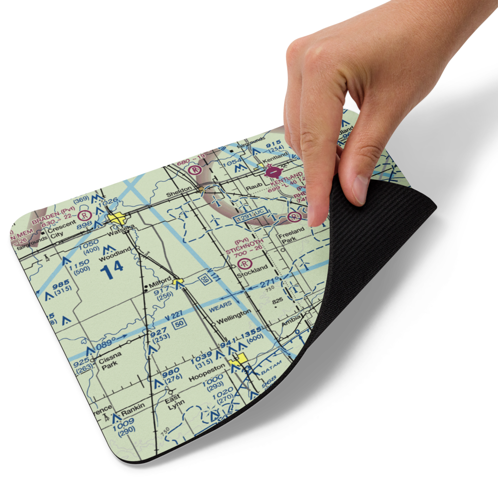 Stichnoth RLA Airport (68IL) VFR Sectional Mouse Pad 