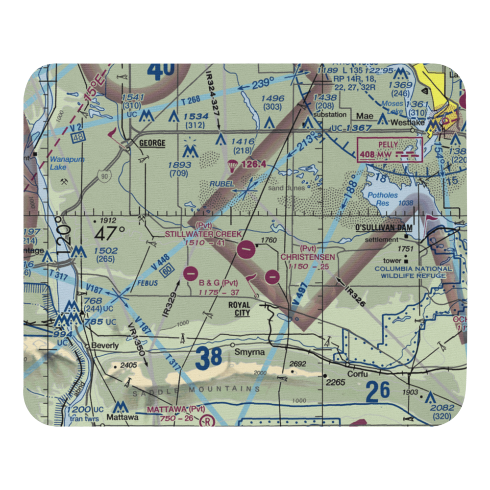 Stillwater Creek Airport (04WN) VFR Sectional Mouse Pad 