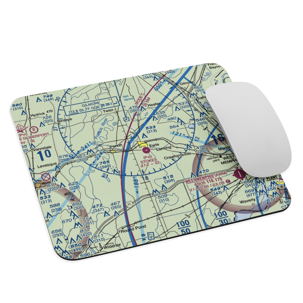 Stokes Airport (63AR) VFR Sectional Mouse Pad 