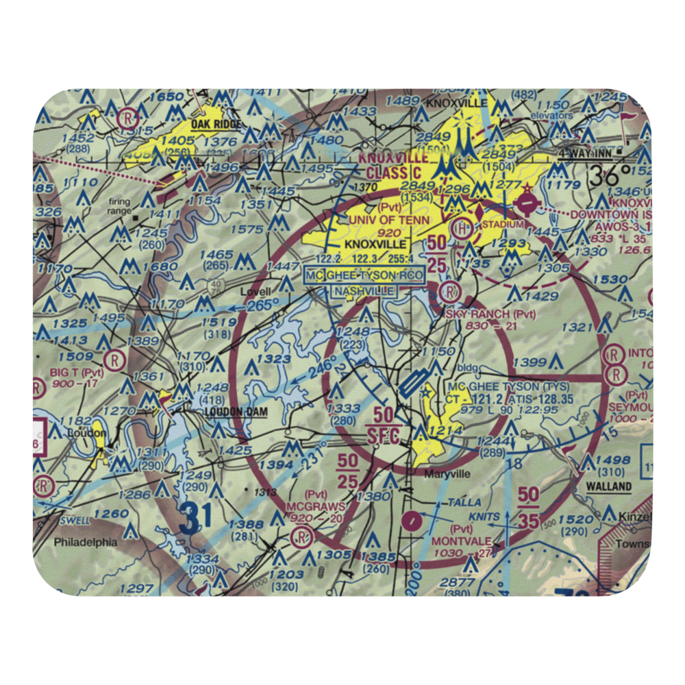 Stone Field (44TN) VFR Sectional Mouse Pad 