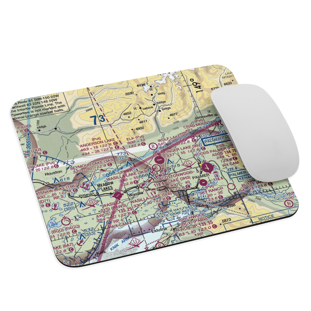 Stro's Airport (AK54) VFR Sectional Mouse Pad 