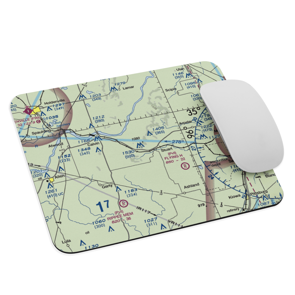 Stuart Mountain Airpark (OL19) VFR Sectional Mouse Pad 