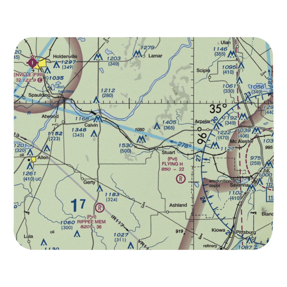 Stuart Mountain Airpark (OL19) VFR Sectional Mouse Pad 
