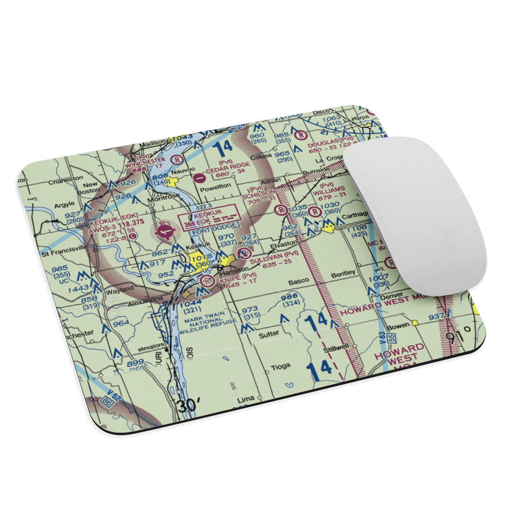 Sullivan Airport (39LL) VFR Sectional Mouse Pad 