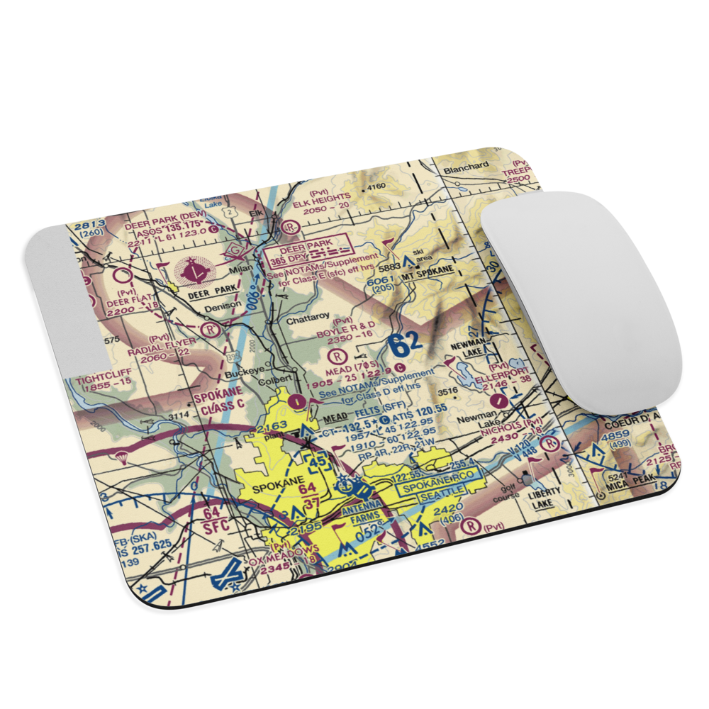 Sunshine Acres Airport (WA21) VFR Sectional Mouse Pad 
