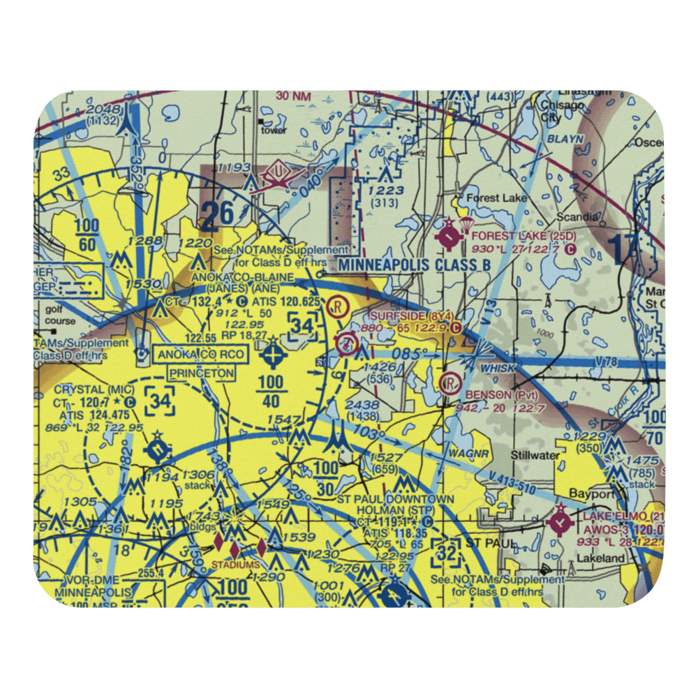 Surfside Seaplane Base (8Y4) VFR Sectional Mouse Pad 