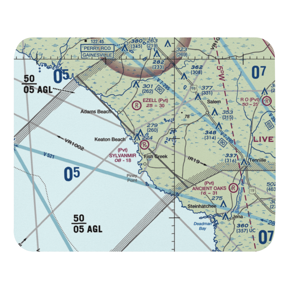 Sylvanmir Farms Airport (6FL4) VFR Sectional Mouse Pad 