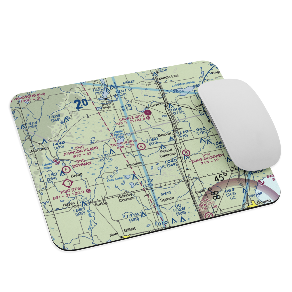 Tachick Field (WS29) VFR Sectional Mouse Pad 