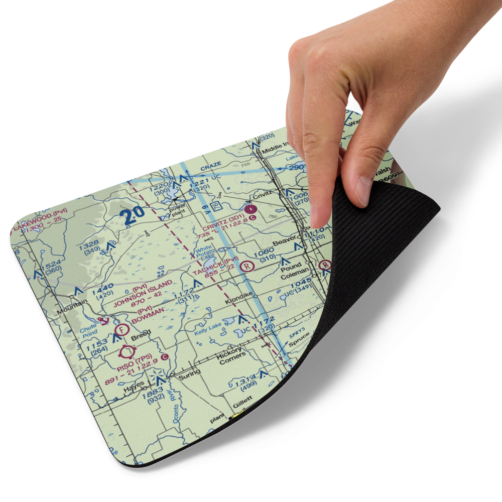 Tachick Field (WS29) VFR Sectional Mouse Pad 