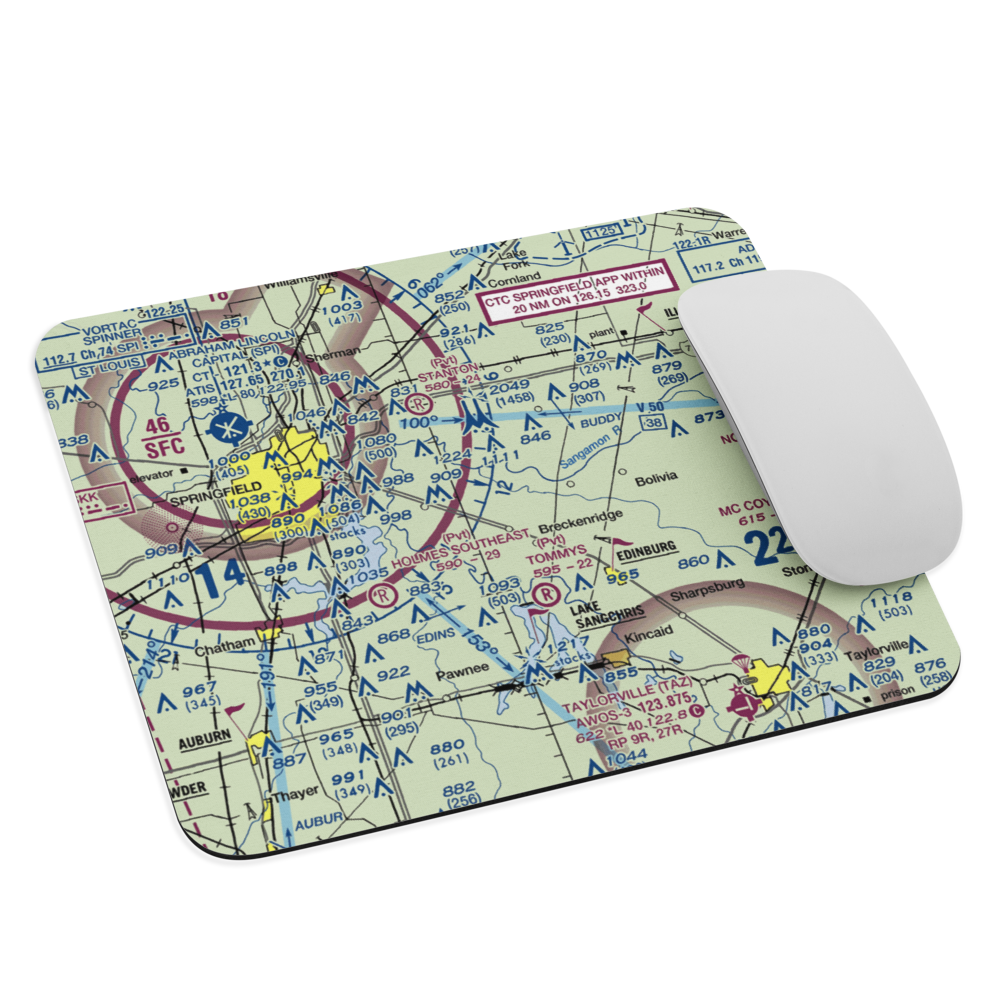 Taft Airport (92IS) VFR Sectional Mouse Pad 