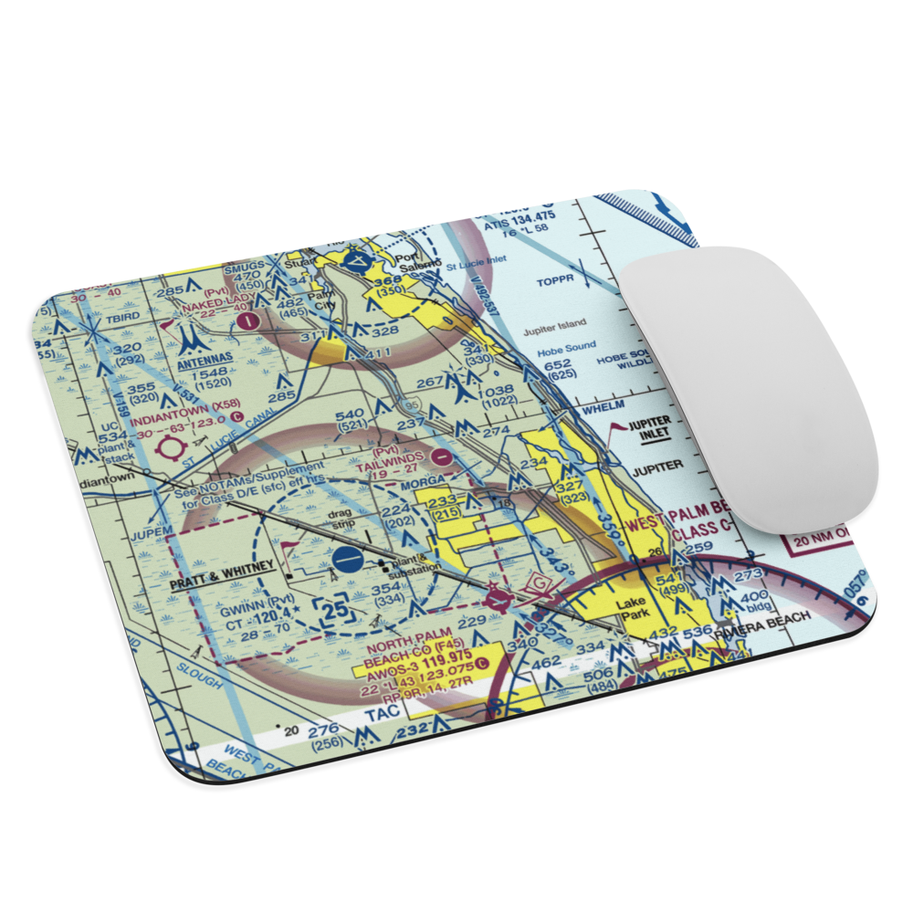 Tailwinds Airport (FD15) VFR Sectional Mouse Pad 