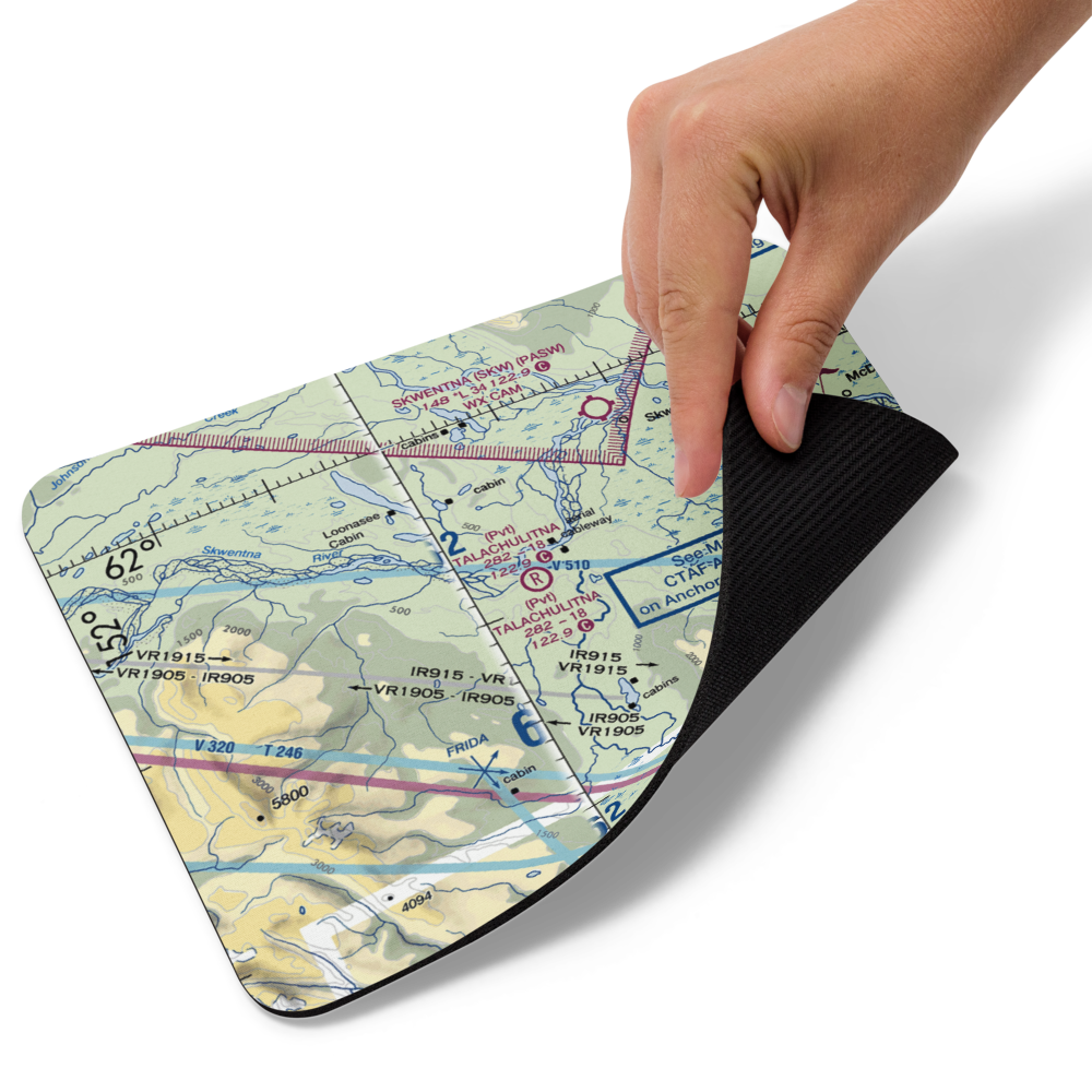 Talachulitna River Airport (1AK6) VFR Sectional Mouse Pad 