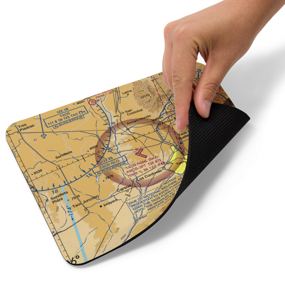 Taos Regional Airport (SKX) VFR Sectional Mouse Pad 