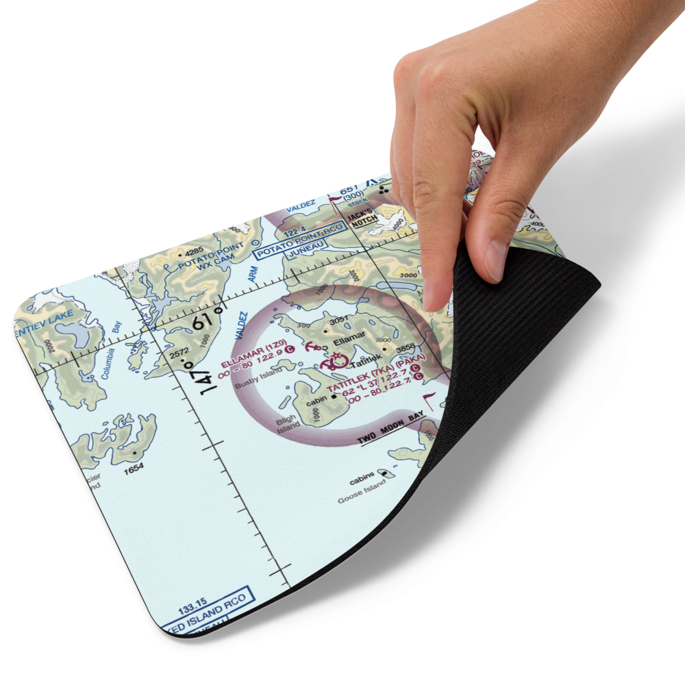 Tatitlek Airport (7KA) VFR Sectional Mouse Pad 