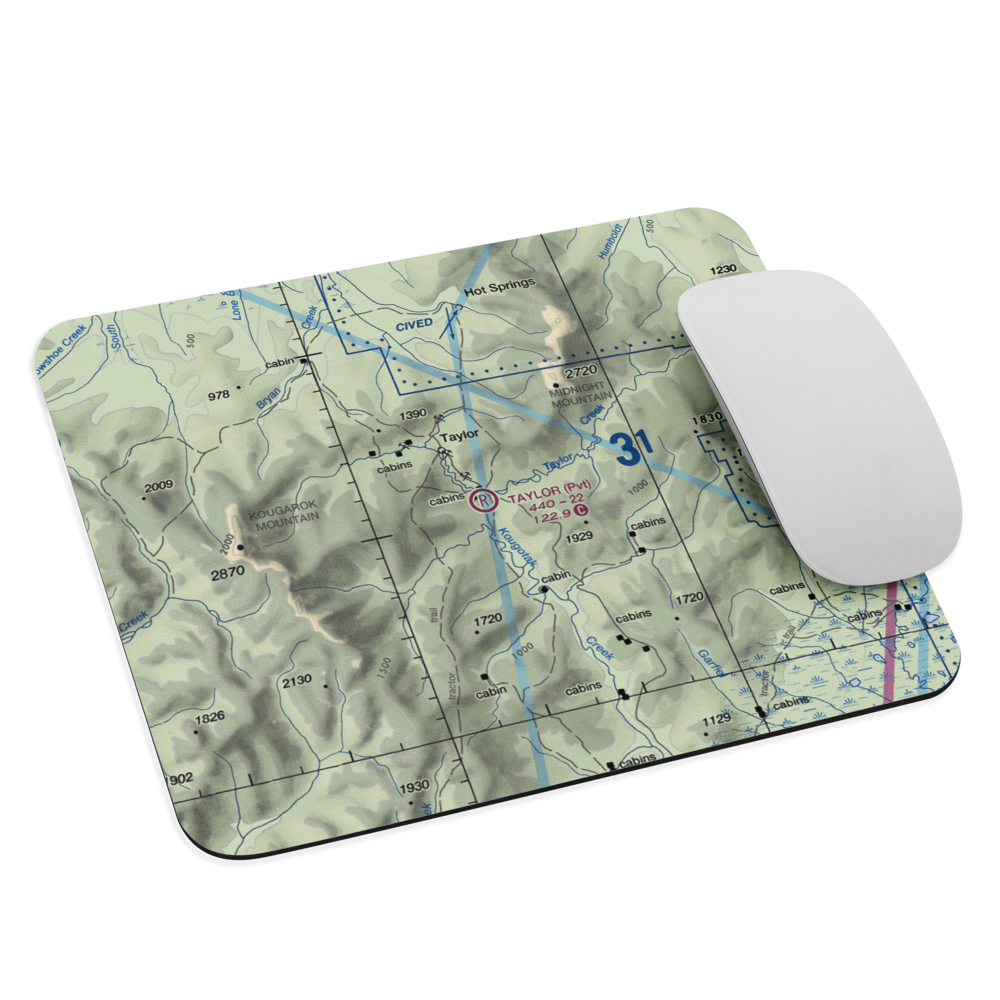 Taylor Airport (AK49) VFR Sectional Mouse Pad 