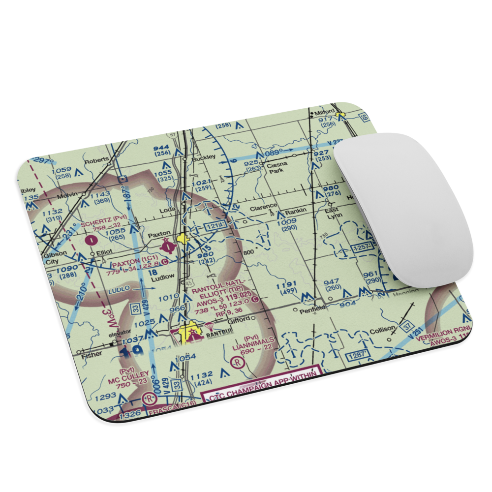 Ted's Place Airport (71IS) VFR Sectional Mouse Pad 