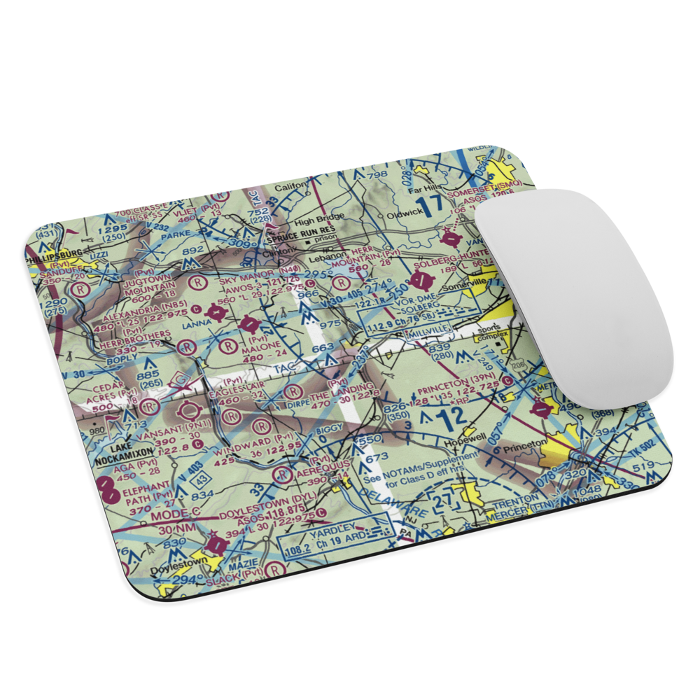 Teeny Weeny Acres Airport (NJ47) VFR Sectional Mouse Pad 