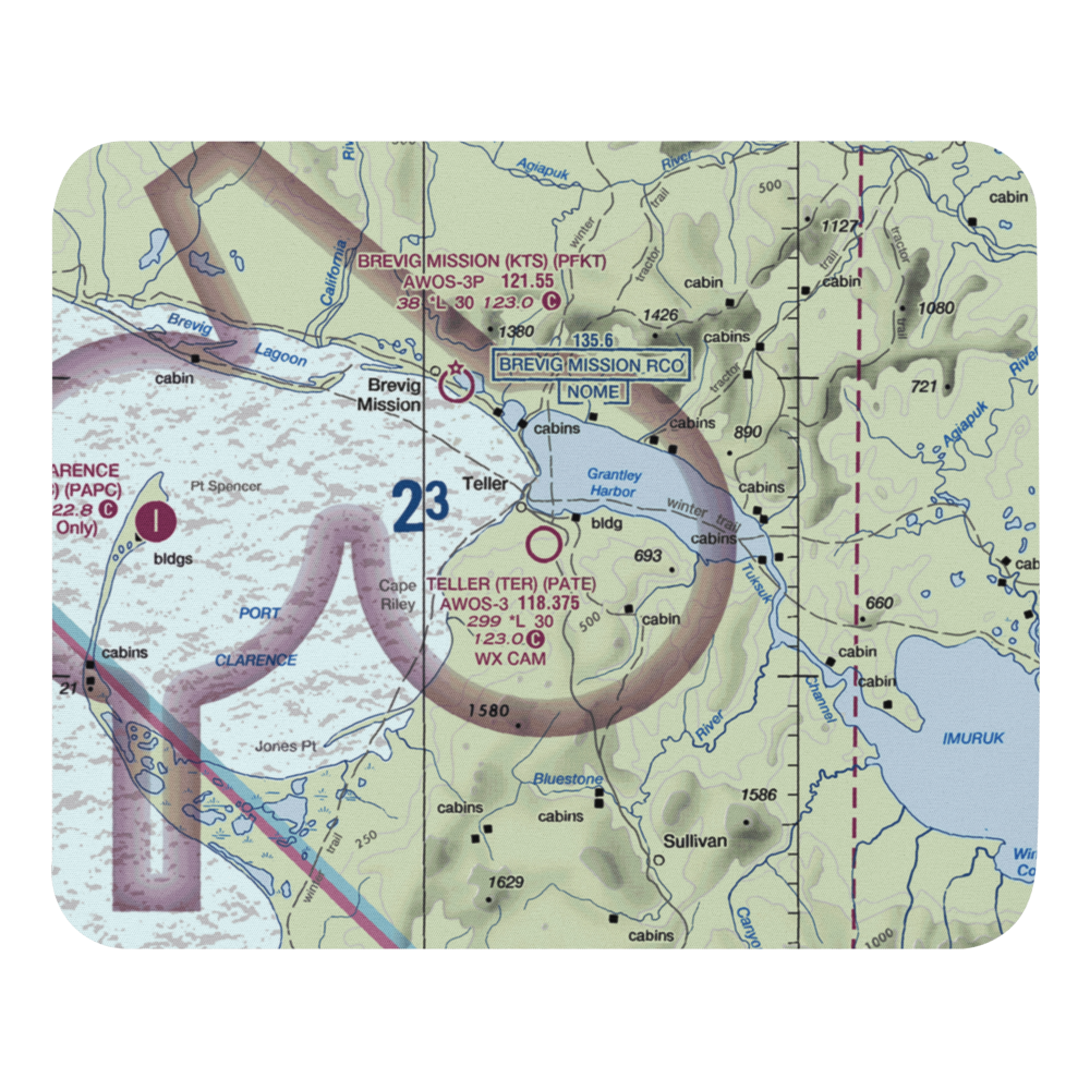 Teller Airport (TER) VFR Sectional Mouse Pad 