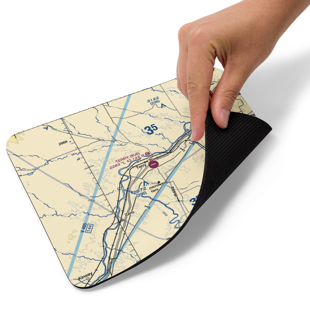 Terry Airport (8U6) VFR Sectional Mouse Pad 