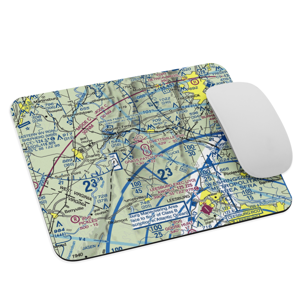 The Grass Patch Airport (VA62) VFR Sectional Mouse Pad 