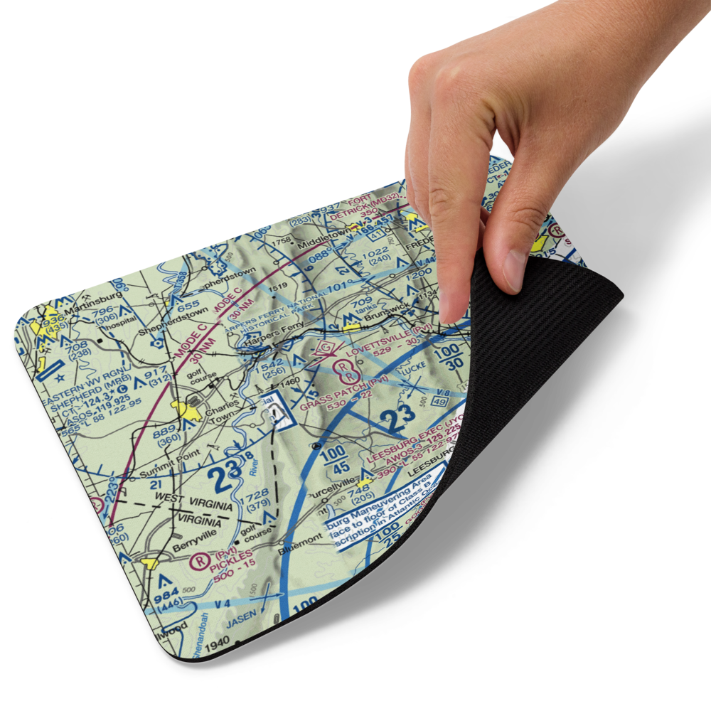 The Grass Patch Airport (VA62) VFR Sectional Mouse Pad 