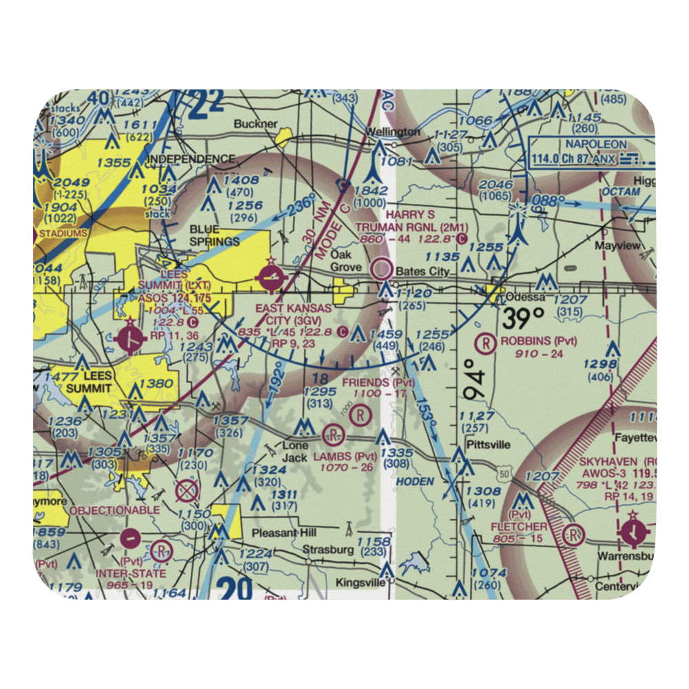 Thomas Airport (MU85) VFR Sectional Mouse Pad 
