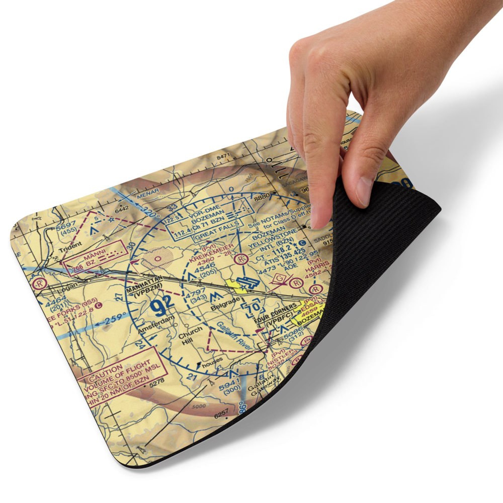 Thompson Field (MT81) VFR Sectional Mouse Pad 