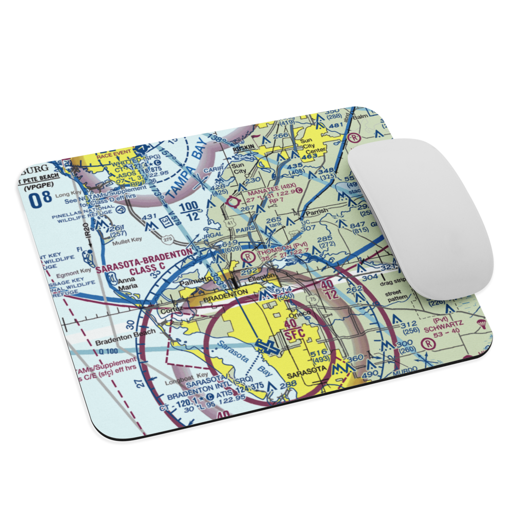 Thomson Airfield (6FD7) VFR Sectional Mouse Pad 