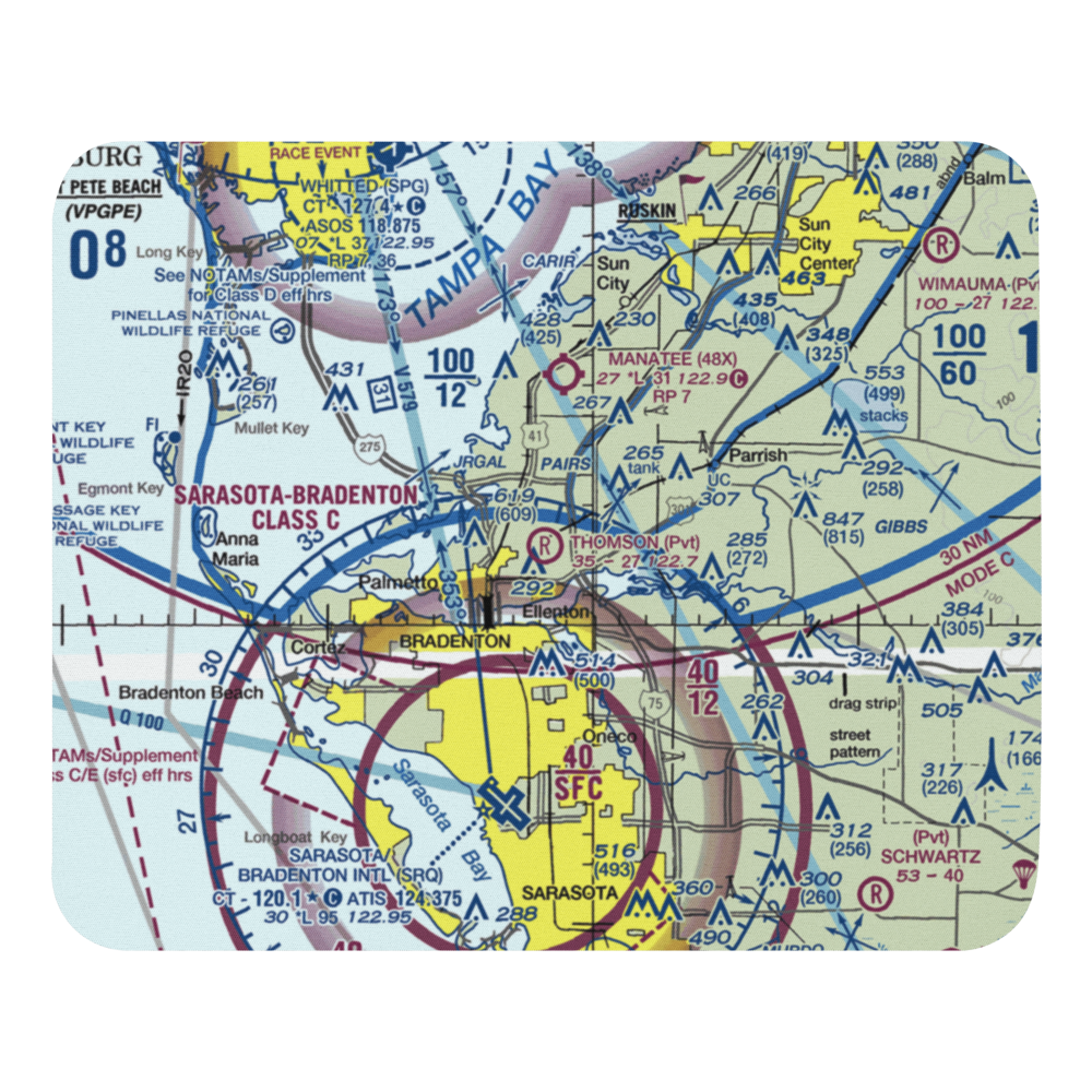 Thomson Airfield (6FD7) VFR Sectional Mouse Pad 