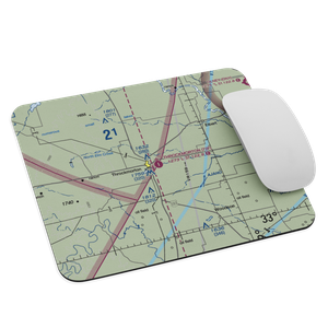 Throckmorton Municipal Airport (72F) VFR Sectional Mouse Pad