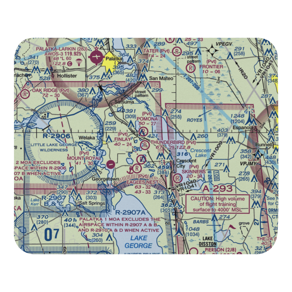 Thunderbird Air Park (2FA5) VFR Sectional Mouse Pad 