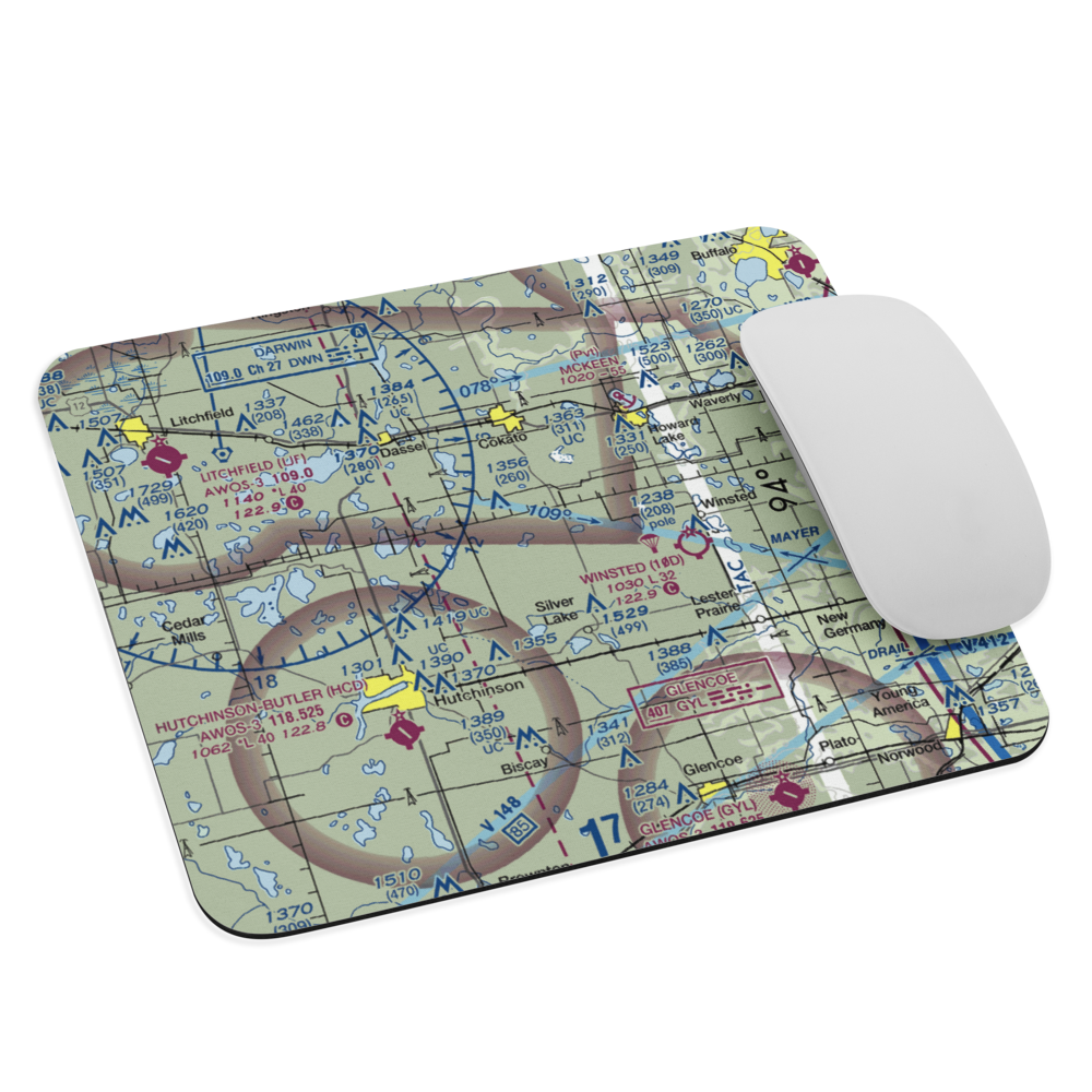 Timmers Landing Field (MN41) VFR Sectional Mouse Pad 